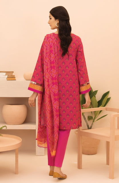 Orient - Unstitched 3 Piece Printed Lawn Shirt, Cambric Pant and Chiffon Dupatta