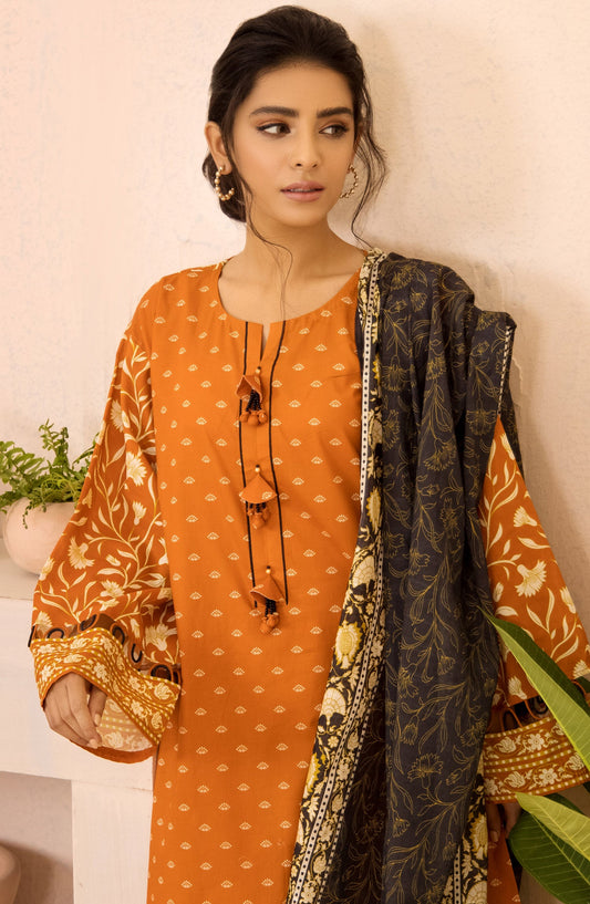 Orient - Unstitched 2 Piece Printed Lawn Shirt and Dobby Dupatta