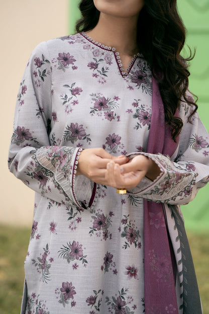 Baroque - DIGITAL PRINTED SLUB KHADDAR UF-485