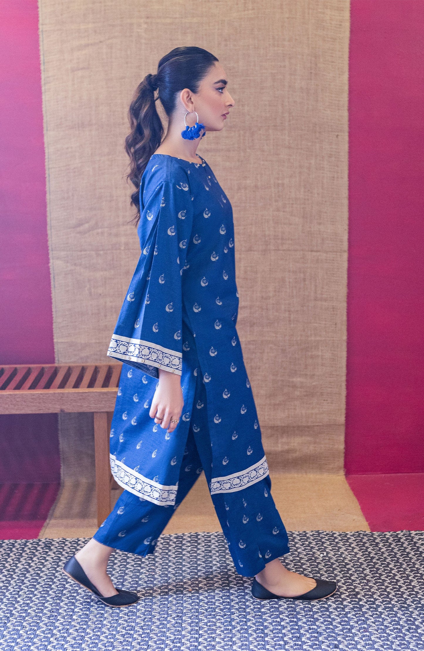 Orient - Stitched 2 Piece Printed Khaddar Shirt and Khaddar Pant