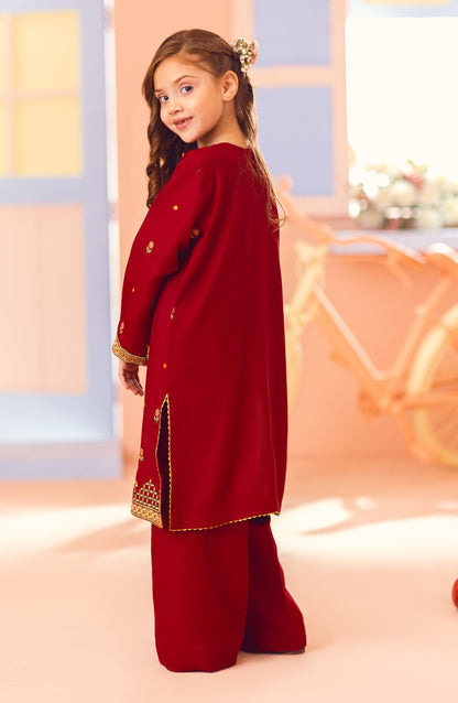 Orient - Stitched 2 Piece Embroidered Raw Silk Shirt and Raw Silk Pant