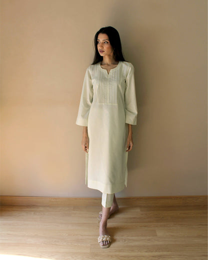 Ayesha Naveed - Light green matching separates