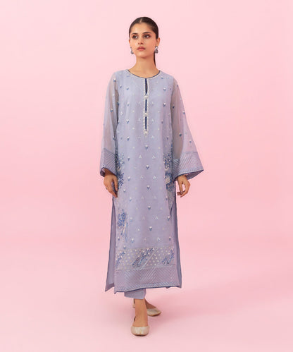 Sapphire - 2 Piece - Embroidered Karandi Suit