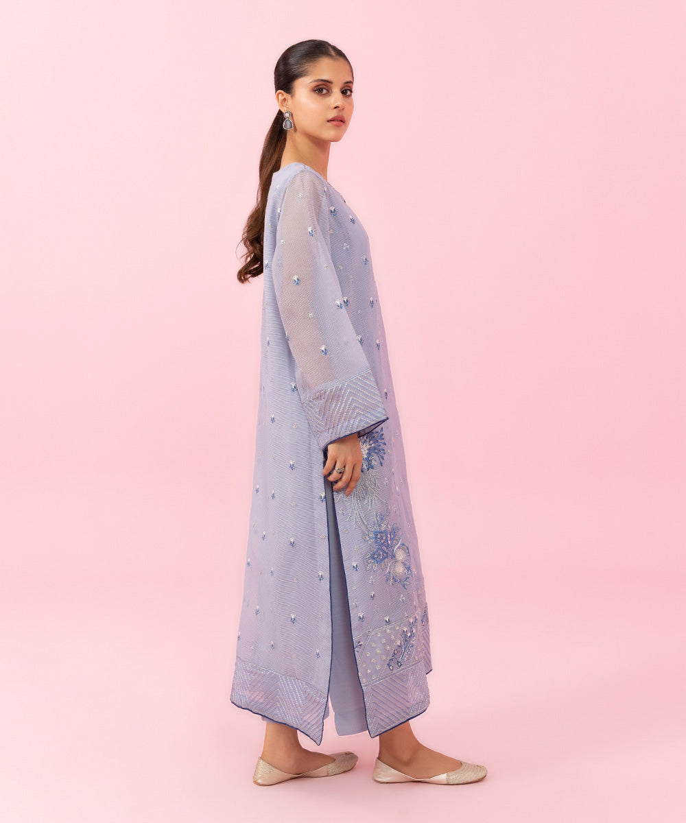 Sapphire - 2 Piece - Embroidered Karandi Suit