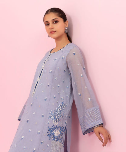 Sapphire - 2 Piece - Embroidered Karandi Suit
