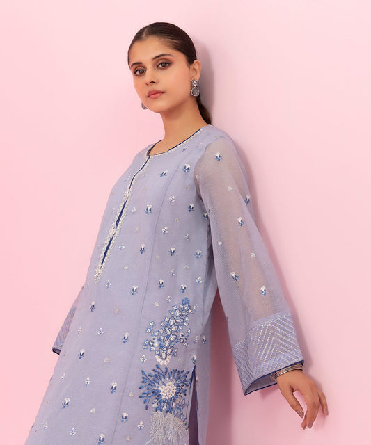 Sapphire - 2 Piece - Embroidered Karandi Suit