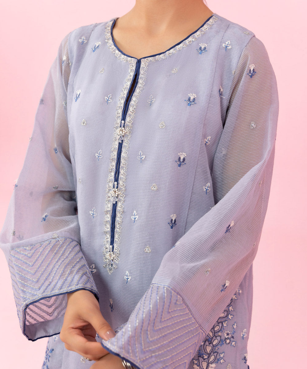 Sapphire - 2 Piece - Embroidered Karandi Suit