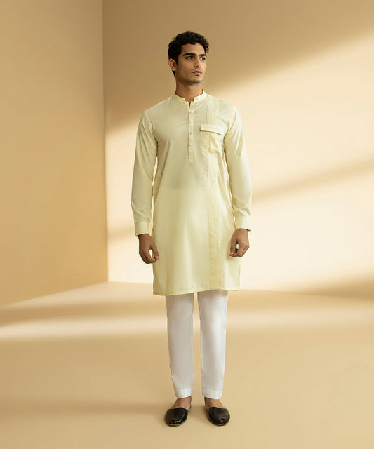 Embroidered Cotton Kurta