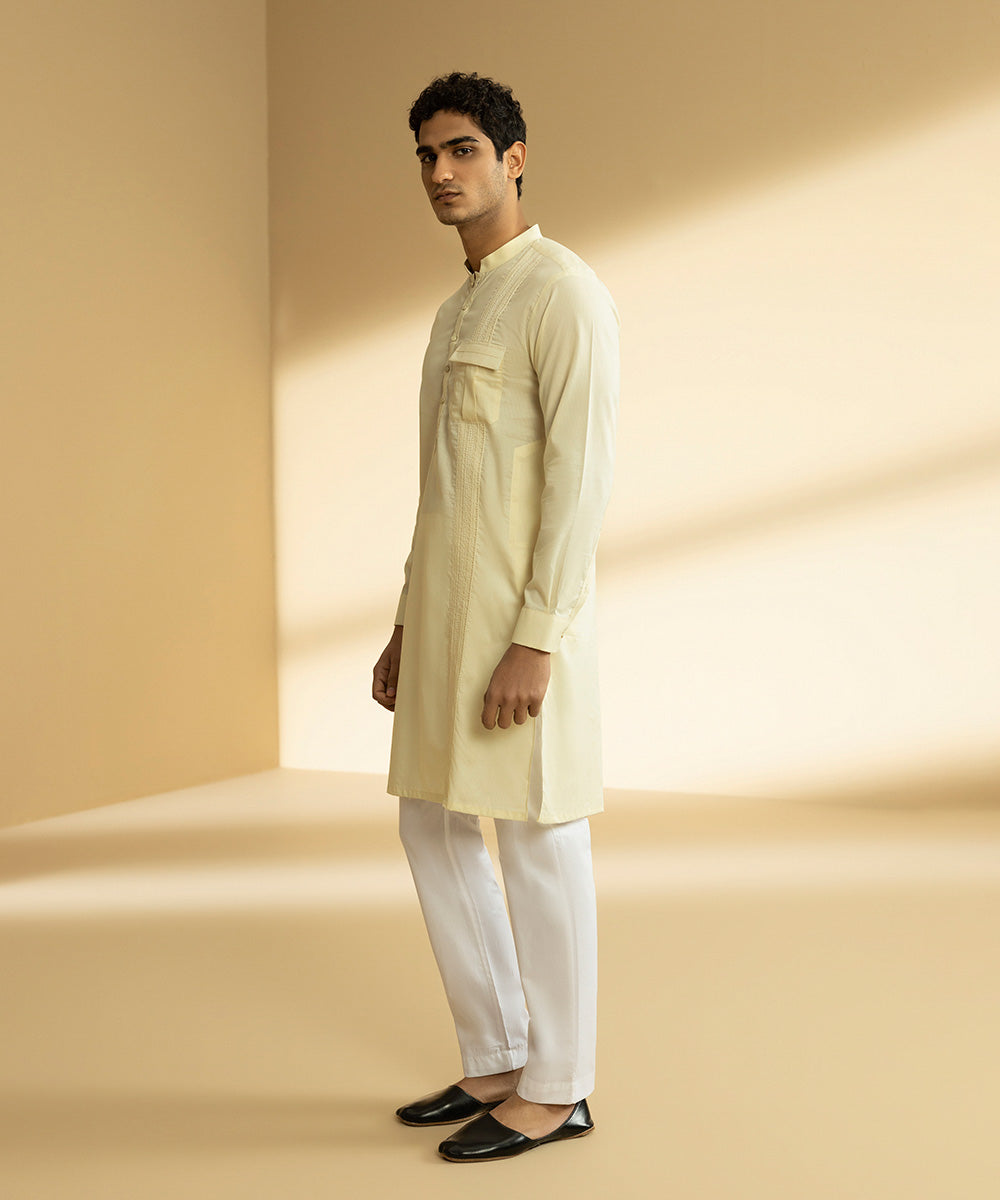 Embroidered Cotton Kurta