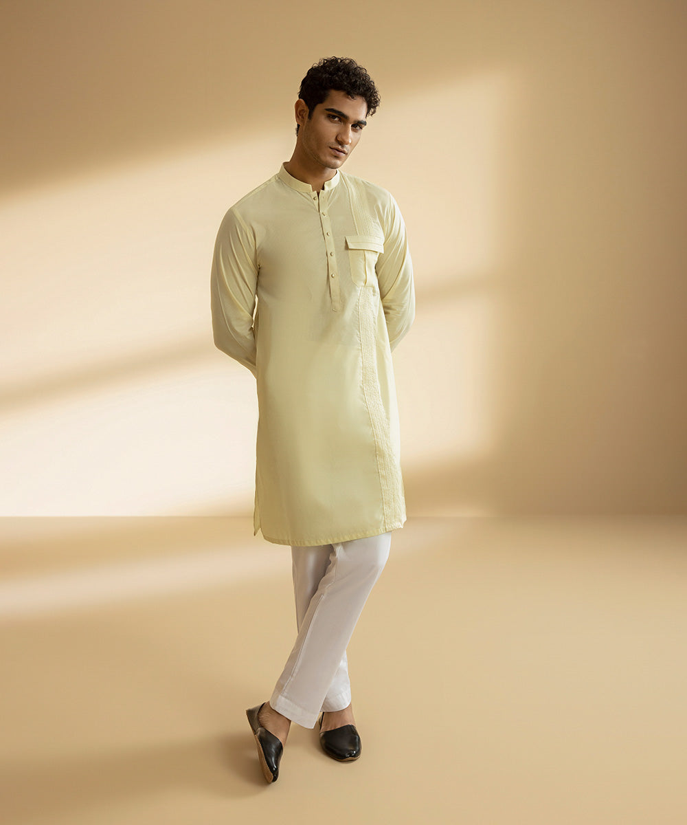 Embroidered Cotton Kurta