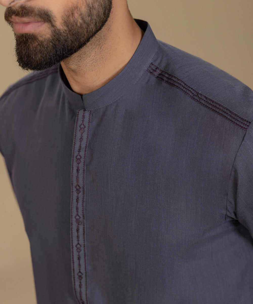 Sapphire - Embroidered Wash & Wear Kurta