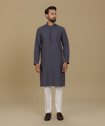 Sapphire - Embroidered Wash & Wear Kurta