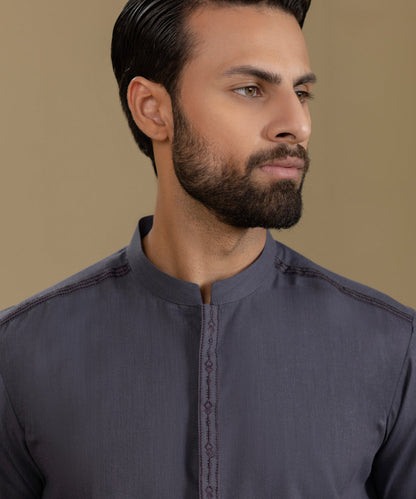 Sapphire - Embroidered Wash & Wear Kurta