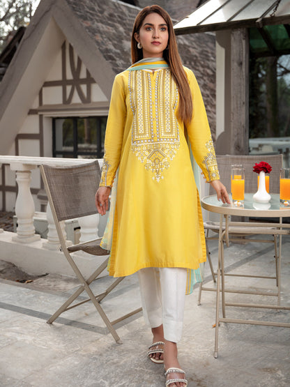 Limelight - Embroidered Lawn Suit