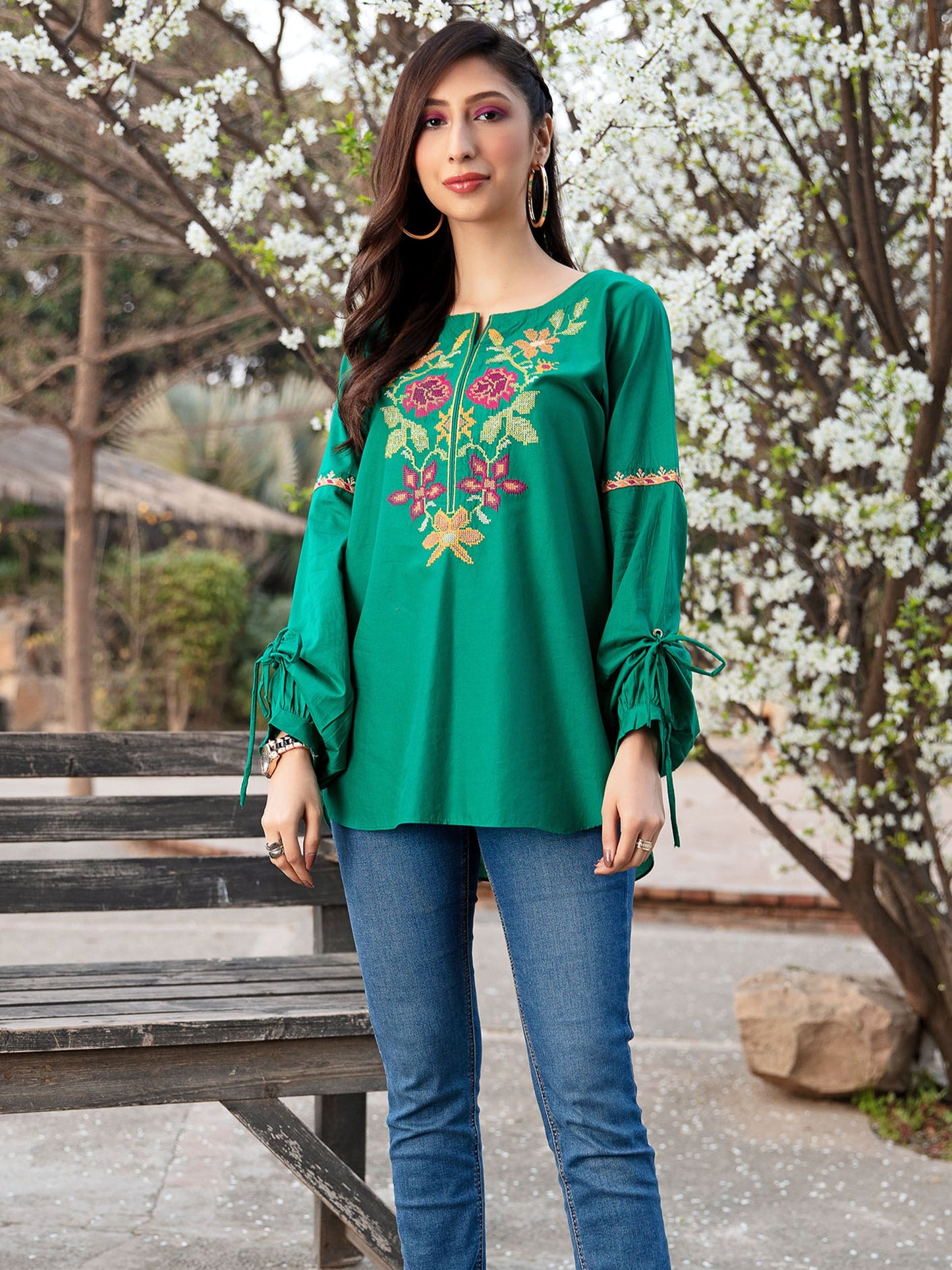 Limelight - Embroidered Top