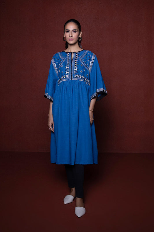Embroidered Khaddar Shirt