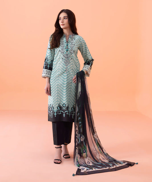 Sapphire - 2 Piece - Embroidered Cambric Suit