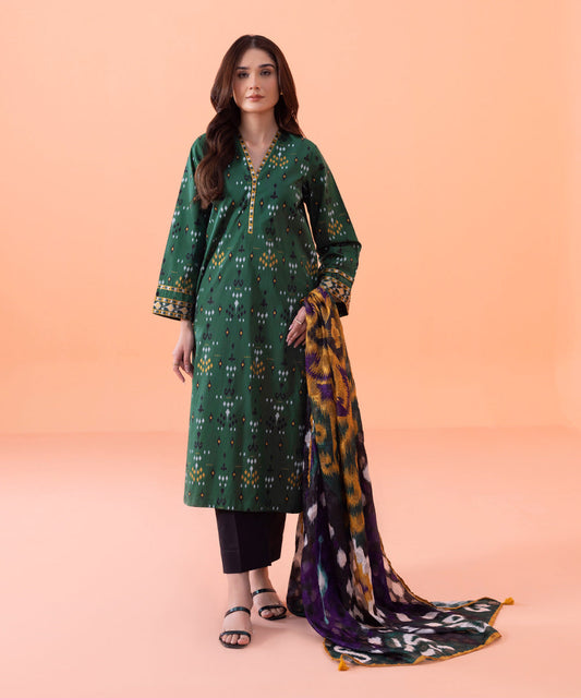 Sapphire - 2 Piece - Embroidered Cambric Suit