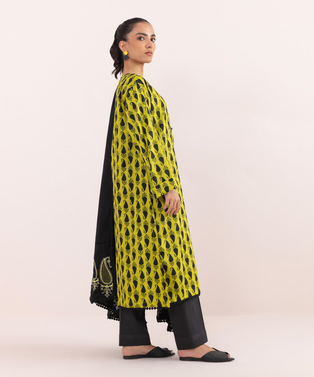 Sapphire - 2 Piece - Printed Cotton Satin Suit