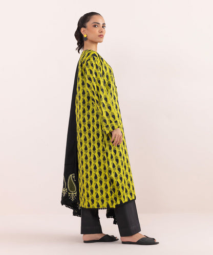 Sapphire - 2 Piece - Printed Cotton Satin Suit