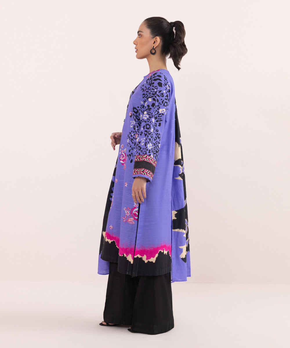 Sapphire - 2 Piece - Embroidered Khaddar Suit