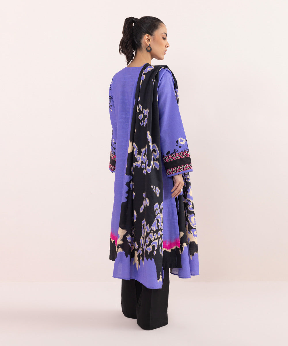 Sapphire - 2 Piece - Embroidered Khaddar Suit