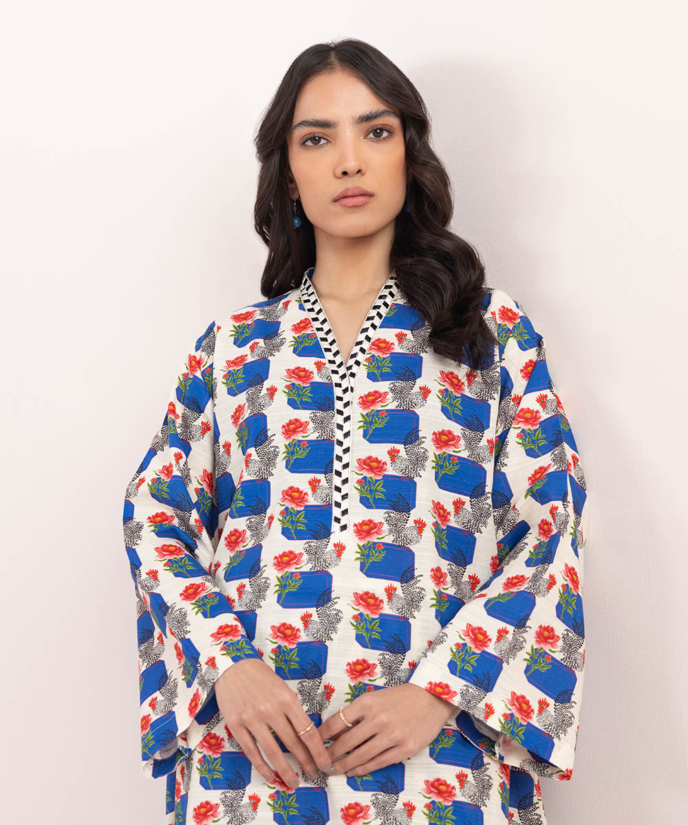 Sapphire - 2 Piece - Embroidered Khaddar Suit