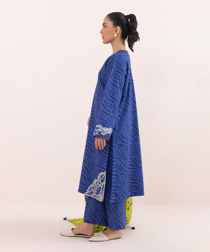 Sapphire - 3 Piece - Embroidered Khaddar Suit
