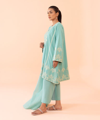 Sapphire - 3 Piece - Embroidered Dobby Suit