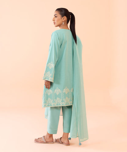 Sapphire - 3 Piece - Embroidered Dobby Suit