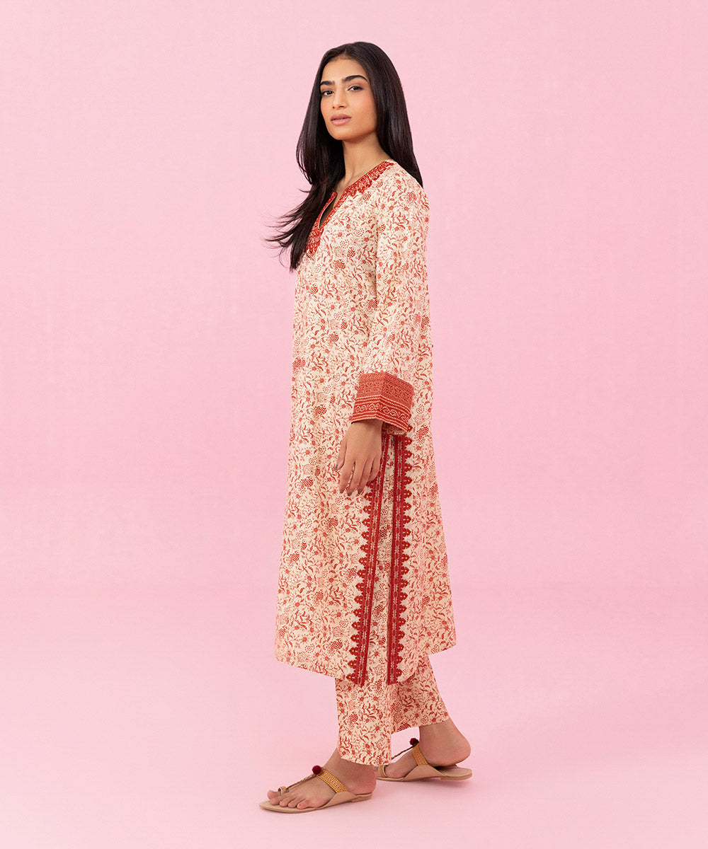 Sapphire - 2 Piece - Embroidered Cambric Suit