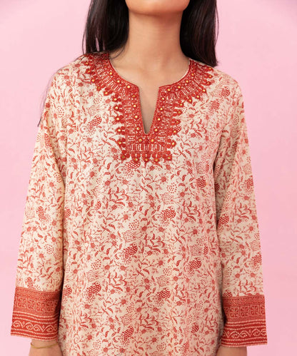 Sapphire - 2 Piece - Embroidered Cambric Suit