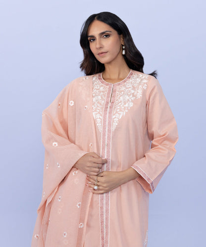 Sapphire - 2 Piece - Embroidered Cambric Suit