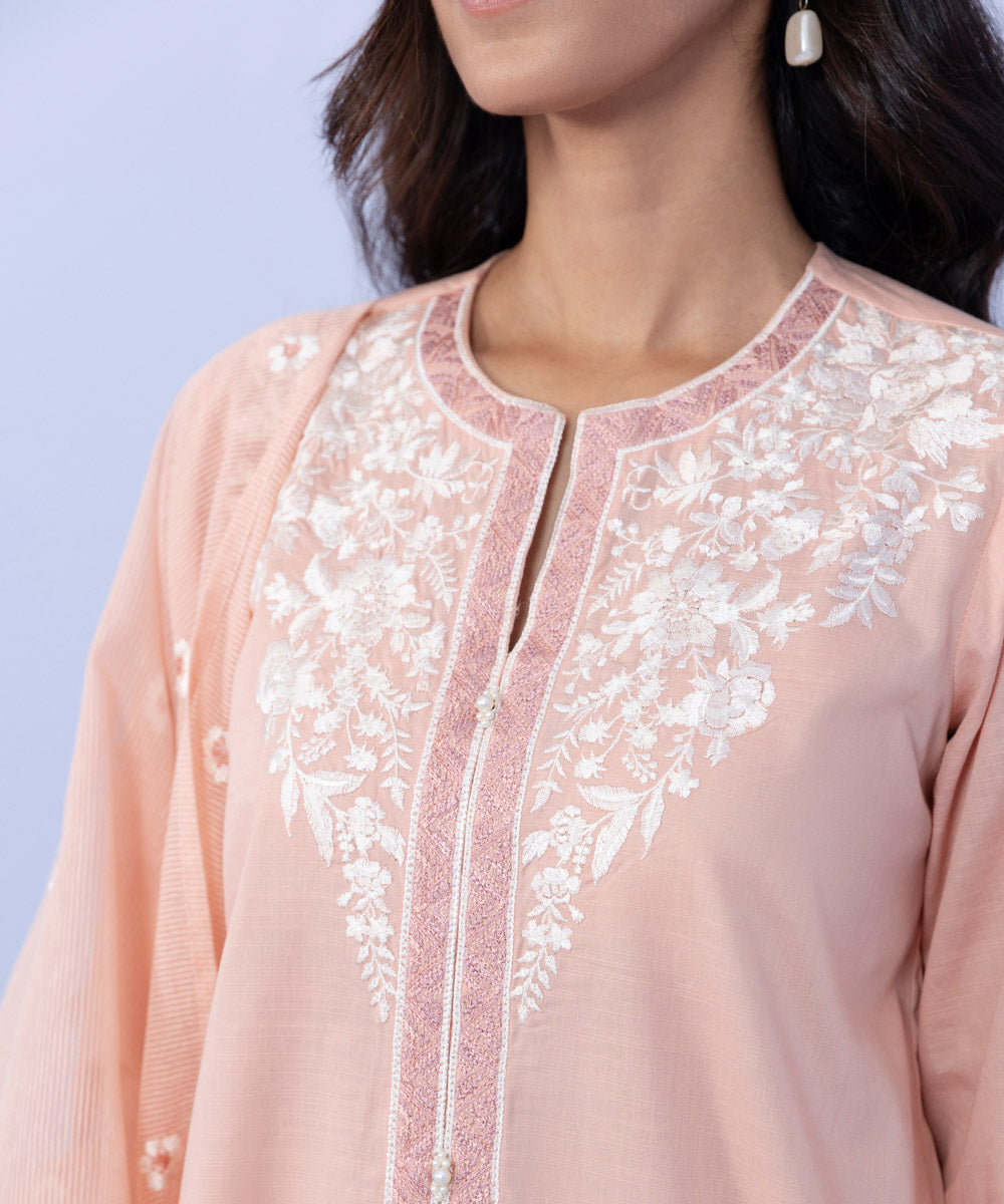 Sapphire - 2 Piece - Embroidered Cambric Suit