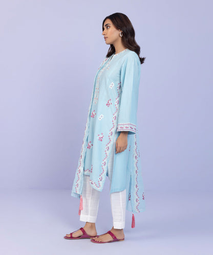 Sapphire - 2 Piece - Embroidered Cambric Suit