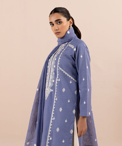 Sapphire - 2 Piece - Embroidered Jacquard Suit