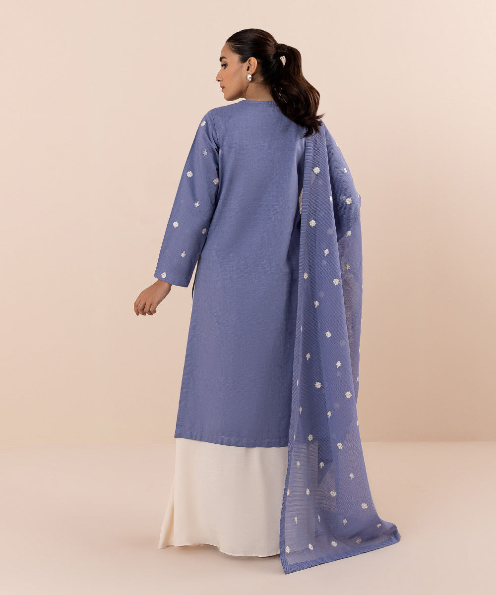 Sapphire - 2 Piece - Embroidered Jacquard Suit