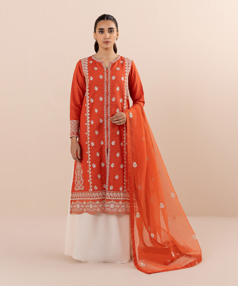 Sapphire - 2 Piece - Embroidered Khaddar Suit