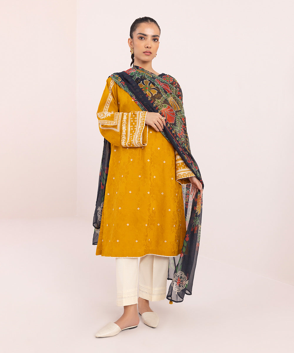 Sapphire - 2 Piece - Embroidered Jacquard Suit