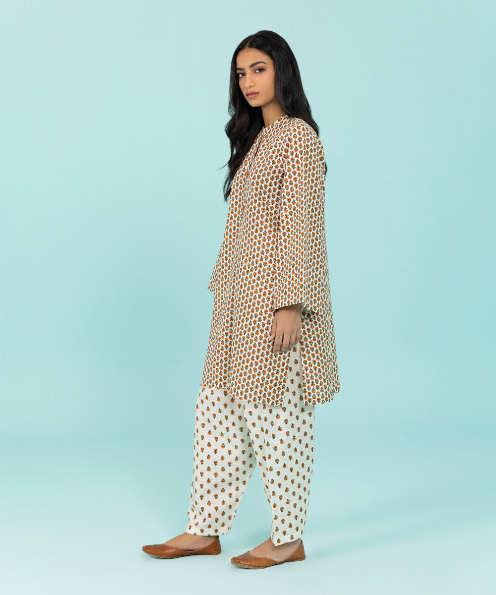 Sapphire - 2 Piece - Printed Khaddar Suit