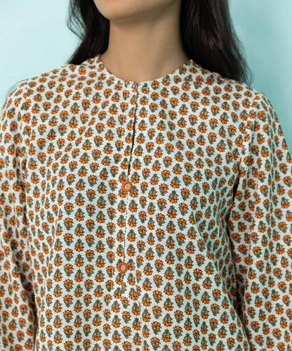 Sapphire - 2 Piece - Printed Khaddar Suit