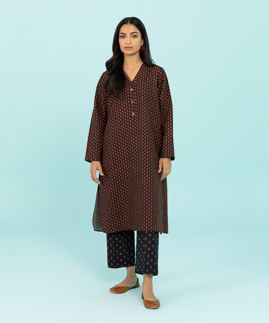 Sapphire - 2 Piece - Printed Khaddar Suit