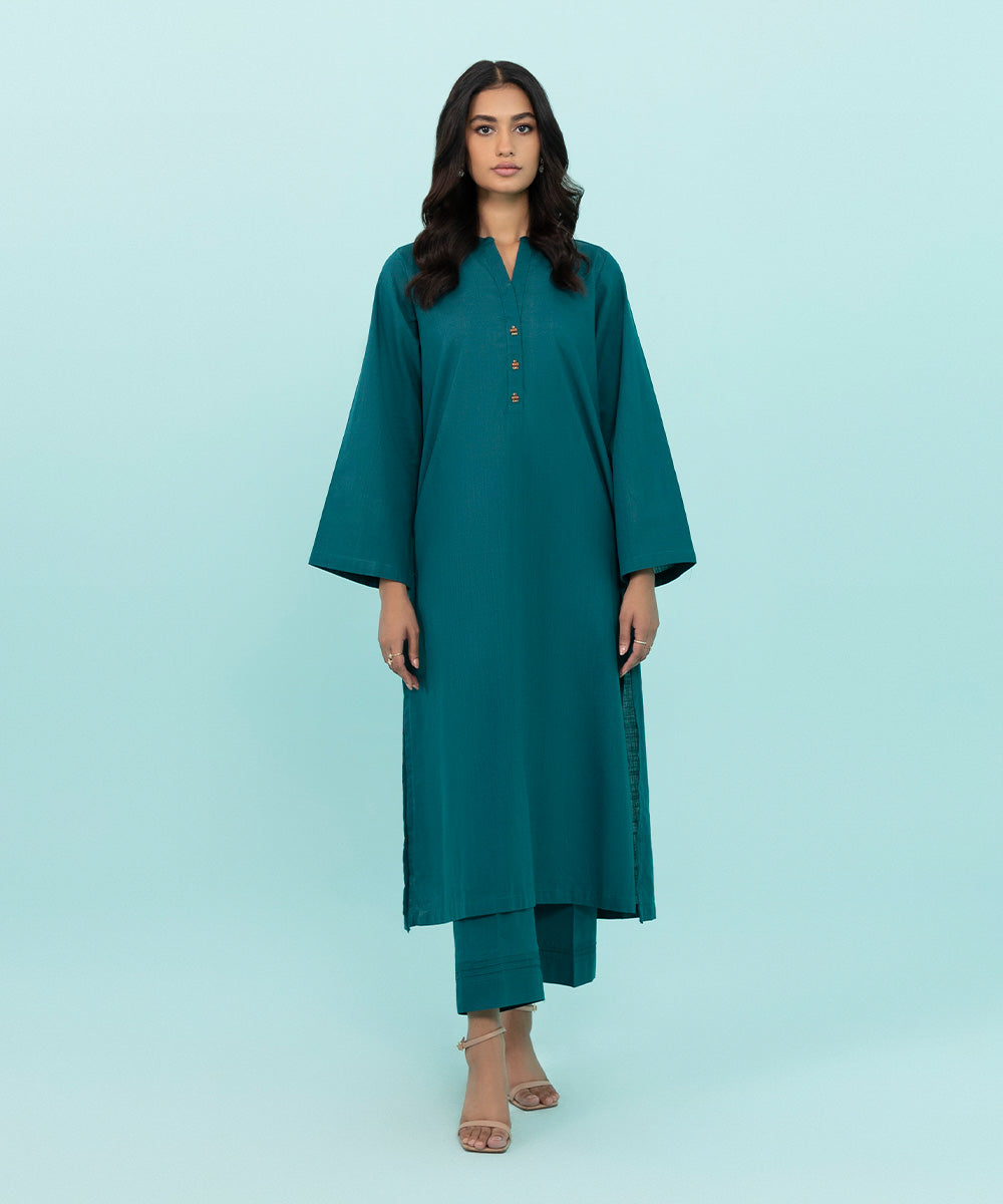 Sapphire - 2 Piece - Solid Khaddar Suit