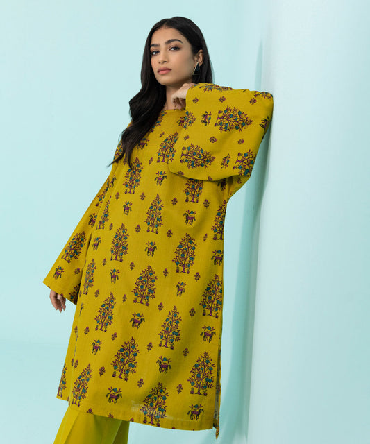Sapphire - 2 Piece - Printed Khaddar Suit