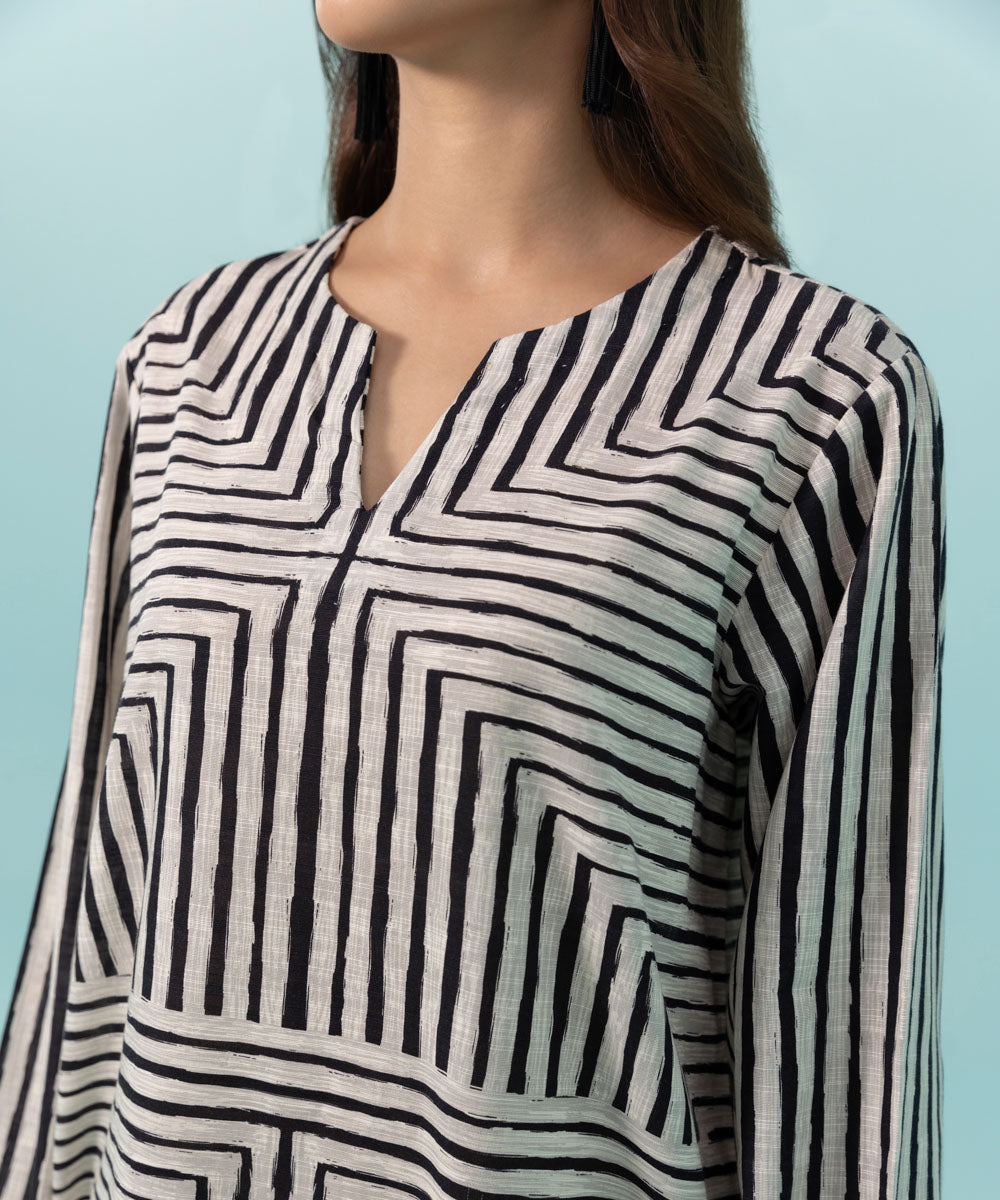 Sapphire - Printed Khaddar Shirt