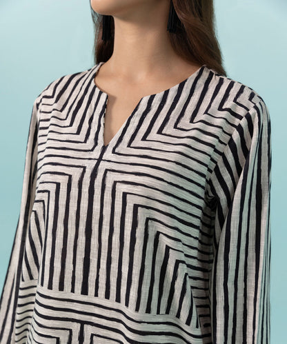 Sapphire - Printed Khaddar Shirt