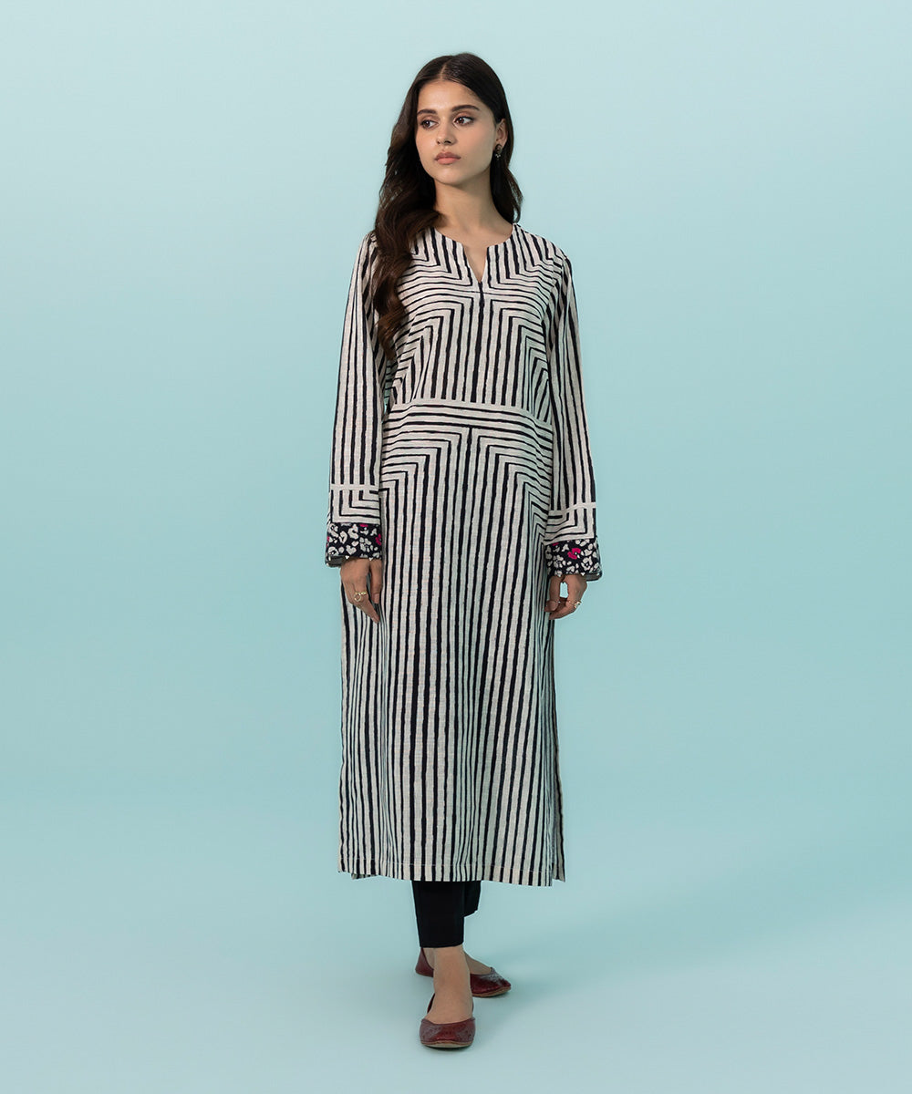 Sapphire - Printed Khaddar Shirt
