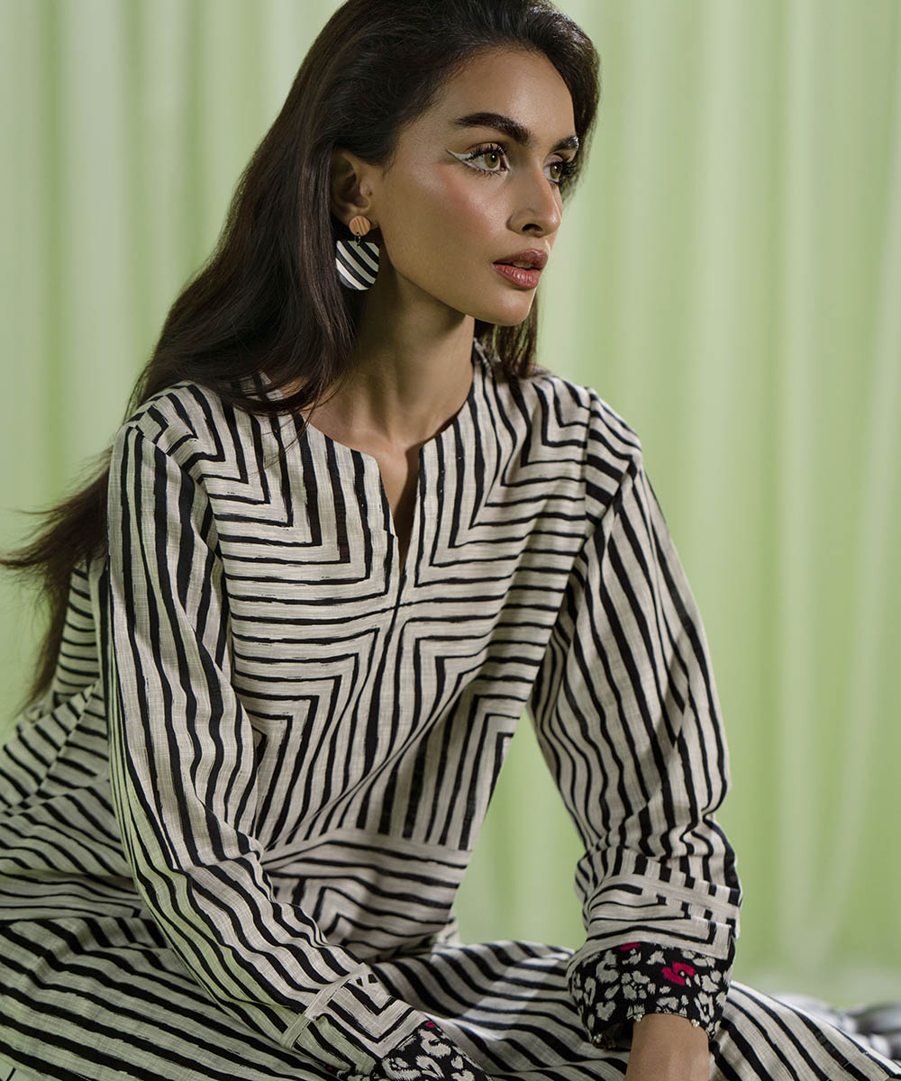 Sapphire - Printed Khaddar Shirt