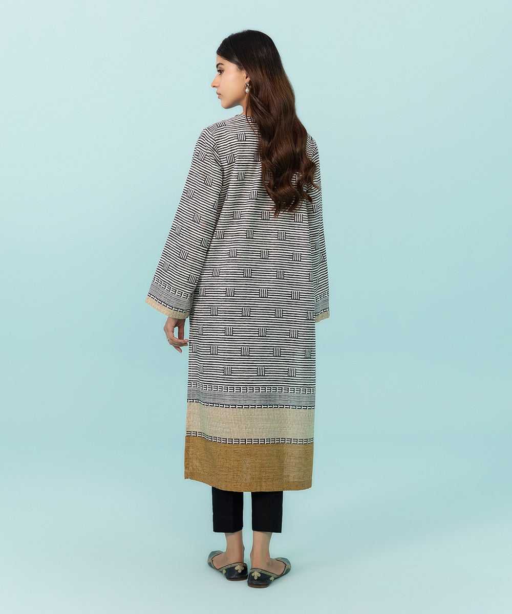 Sapphire - Printed Khaddar Shirt