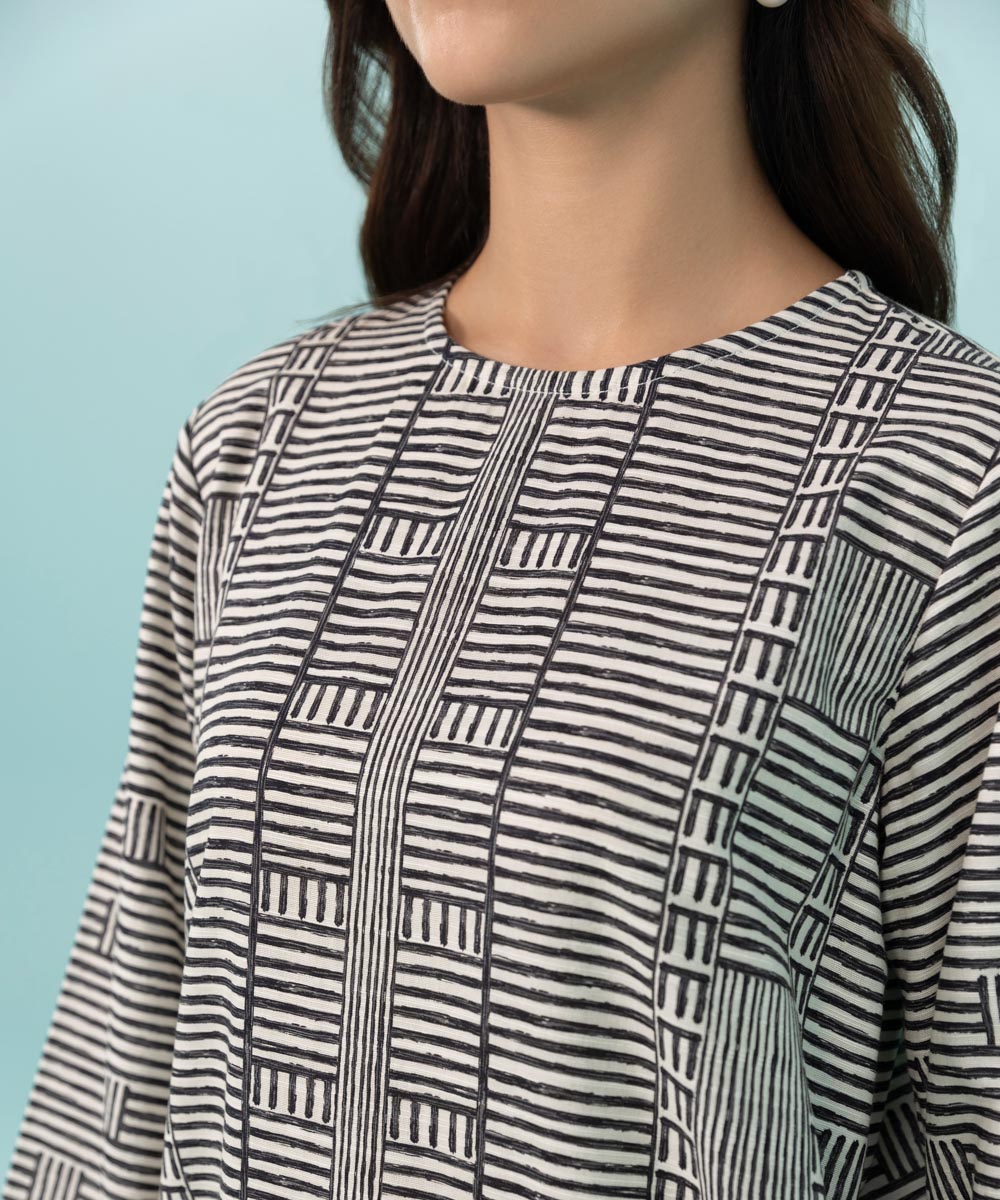 Sapphire - Printed Khaddar Shirt